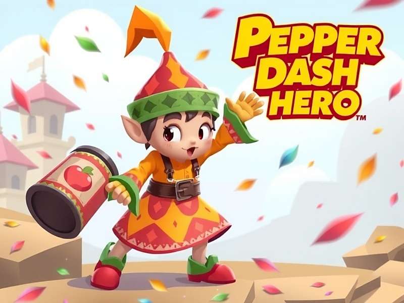 Pepper - The Protagonist of Pepper Dash Hero Pepper, the main character of Pepper Dash Hero, wearing a colorful kurta and holding a magical spice box